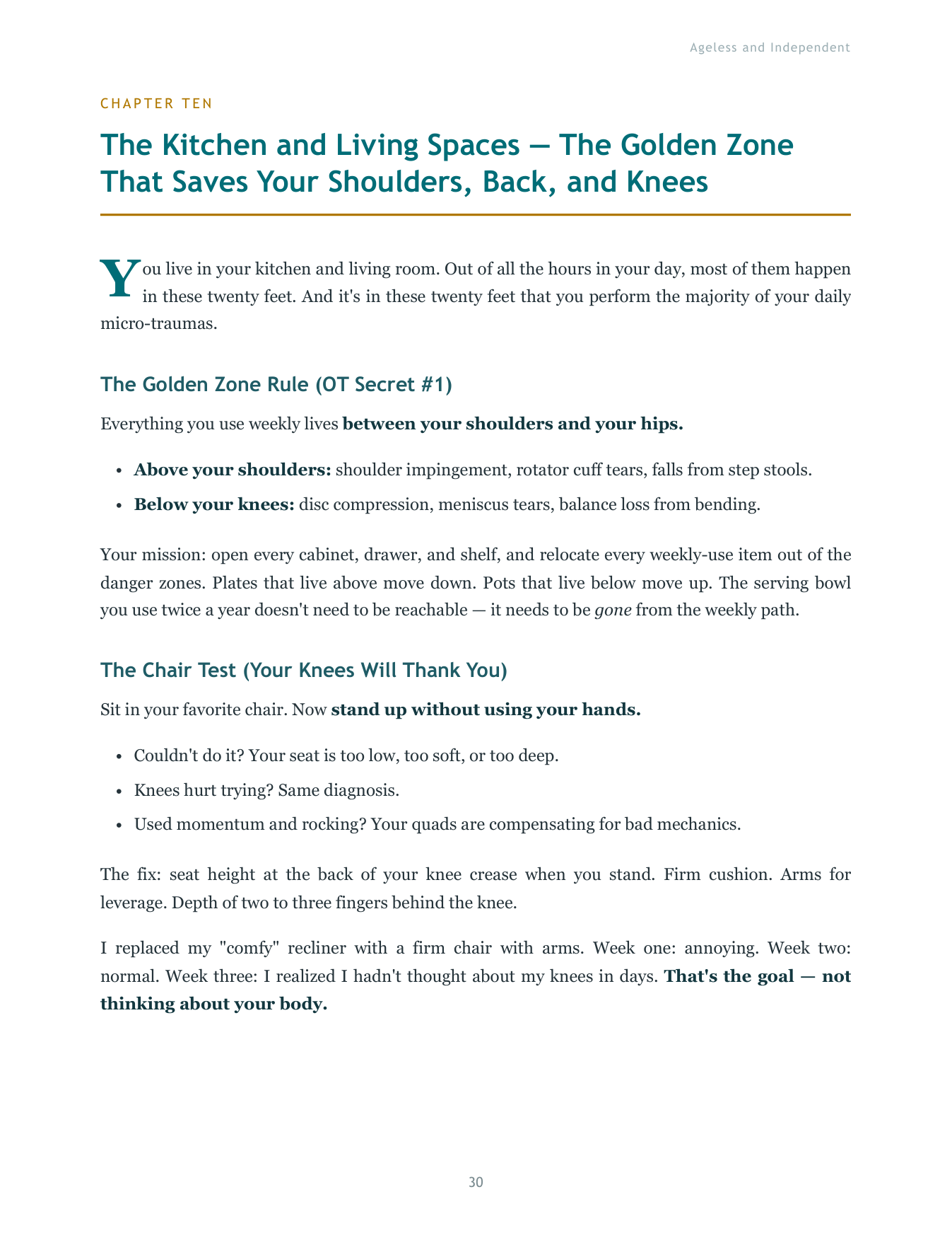 The Golden Zone chapter of the guide